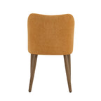 Gray Fabric Upholstered Dining Chair with Wood Frame