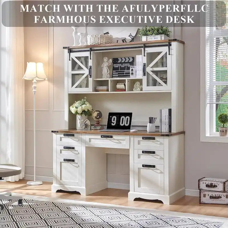 42 Farmhouse Desk Hutch, Only Match Afulyperfllc's Farmhouse Desk