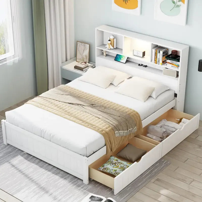 Wood Platform Bed