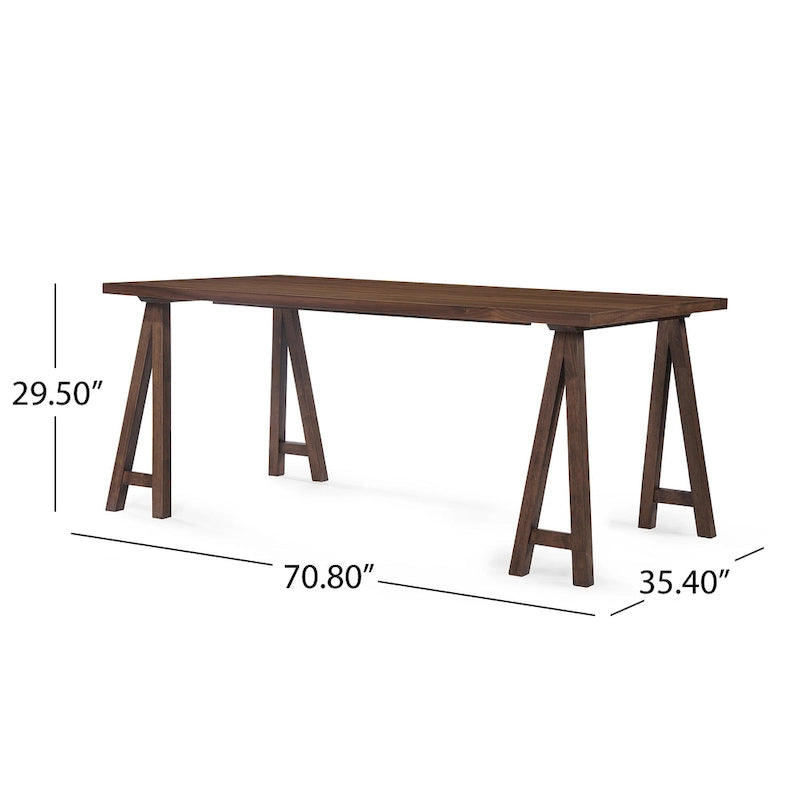 Walnut A-Frame Dining Table Mid-Century Modern