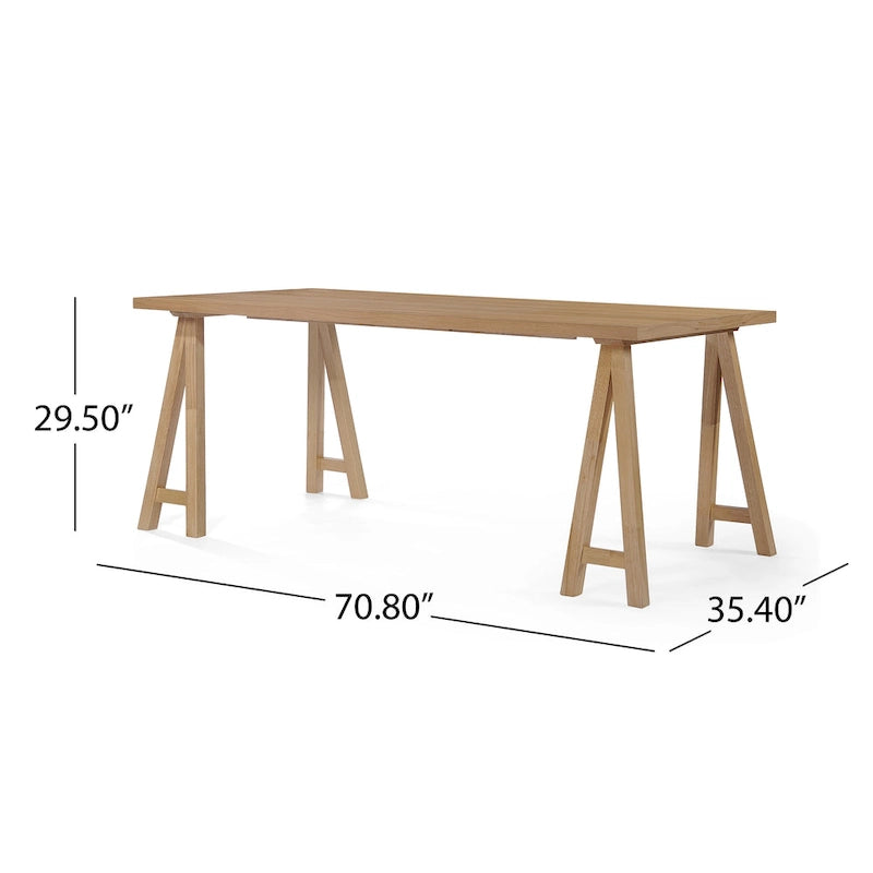 Walnut A-Frame Dining Table Mid-Century Modern