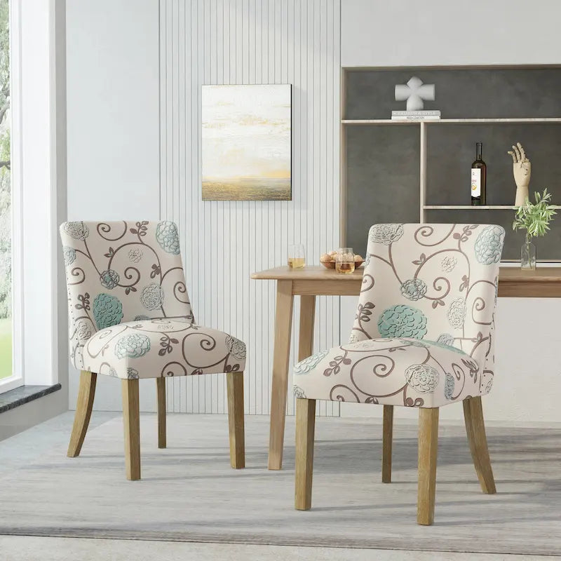 Frances Fabric Dining Chair (Set of 2) by Christopher Knight Home