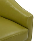 Faux Leather Loveseat 2-Seater - Red/Teal/Green