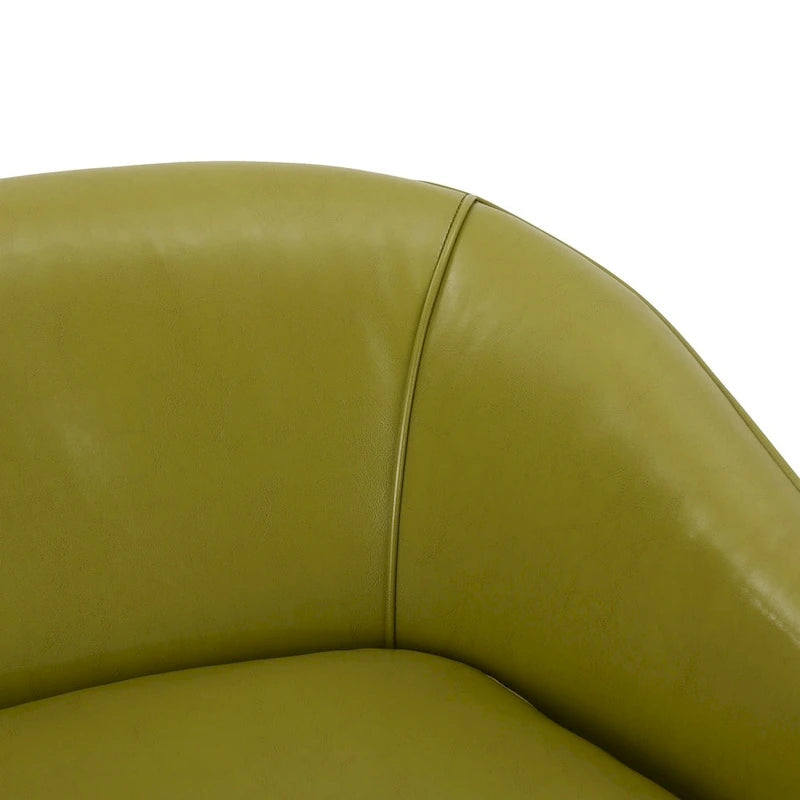 Faux Leather Loveseat 2-Seater - Red/Teal/Green