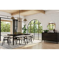Cove Rectangular Solid Wood Dining Table, Vintage Black