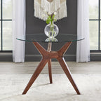 Lifestorey Trita Round Glass Table