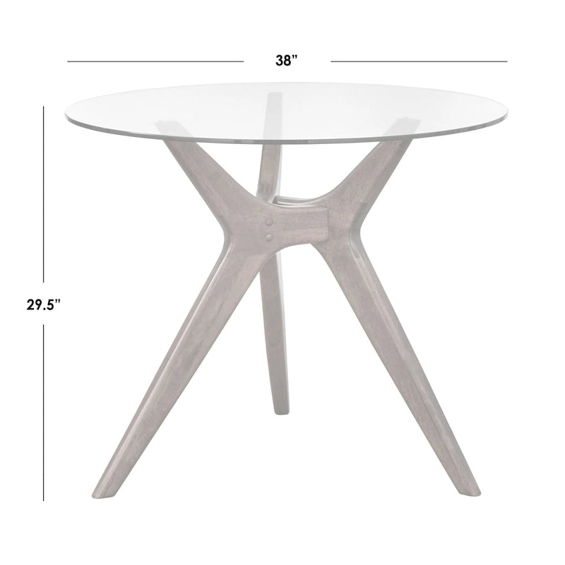 Lifestorey Trita Round Glass Table
