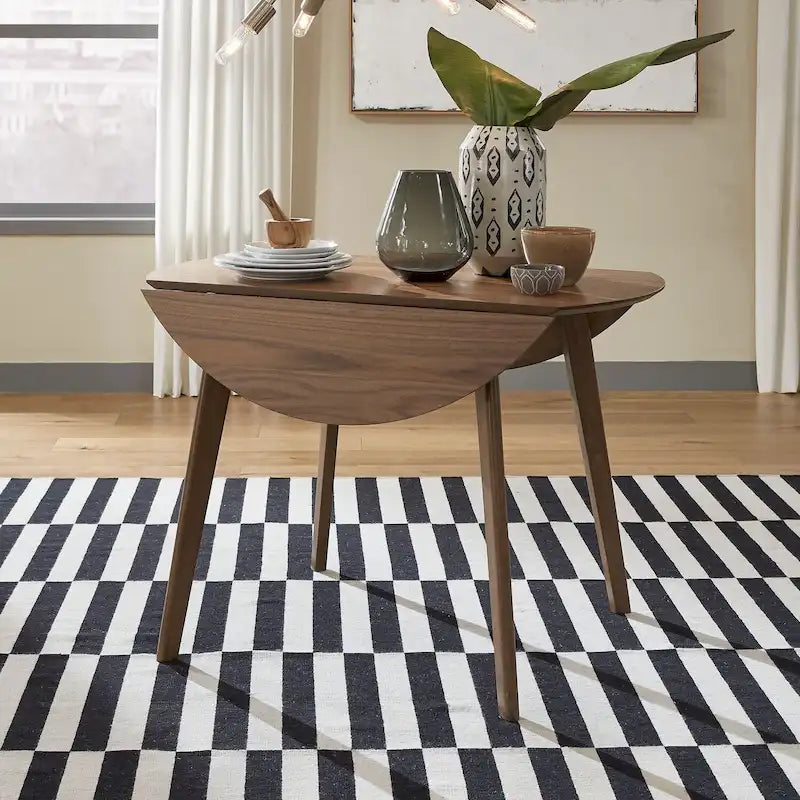 Space Savers Walnut Drop Leaf Table