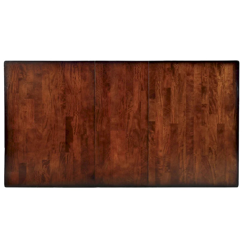 Dark Cherry Expandable Dining Table for 8