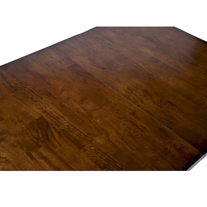 Dark Cherry Expandable Dining Table for 8