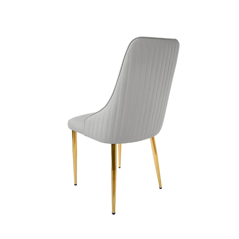 Set of 2 Upholstered PU Leather Dining Chairs Side Chair