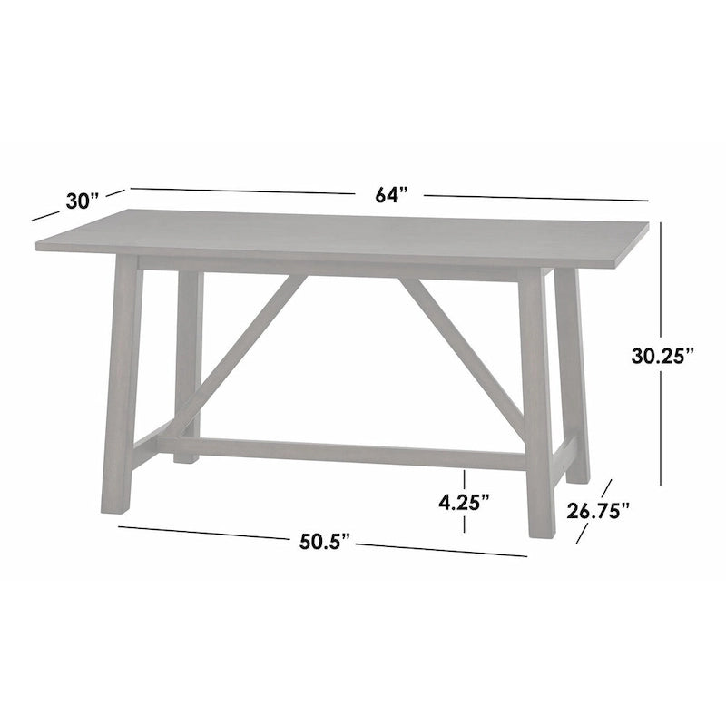 Simple Living Homestead Trestle Dining Table