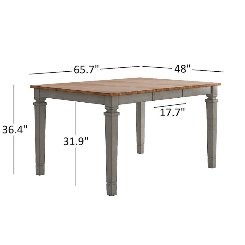 Elena Wood Counter Height Dining Table by iNSPIRE Q Classic