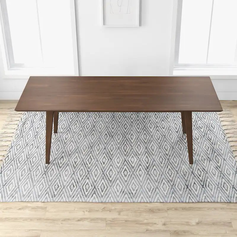 Alessandra Mid-Century 86-inch Rectangular Dining Table in Walnut