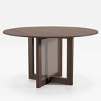 Solid Wood 52 Round Dining Table for 6 People Nordic style - 52*30