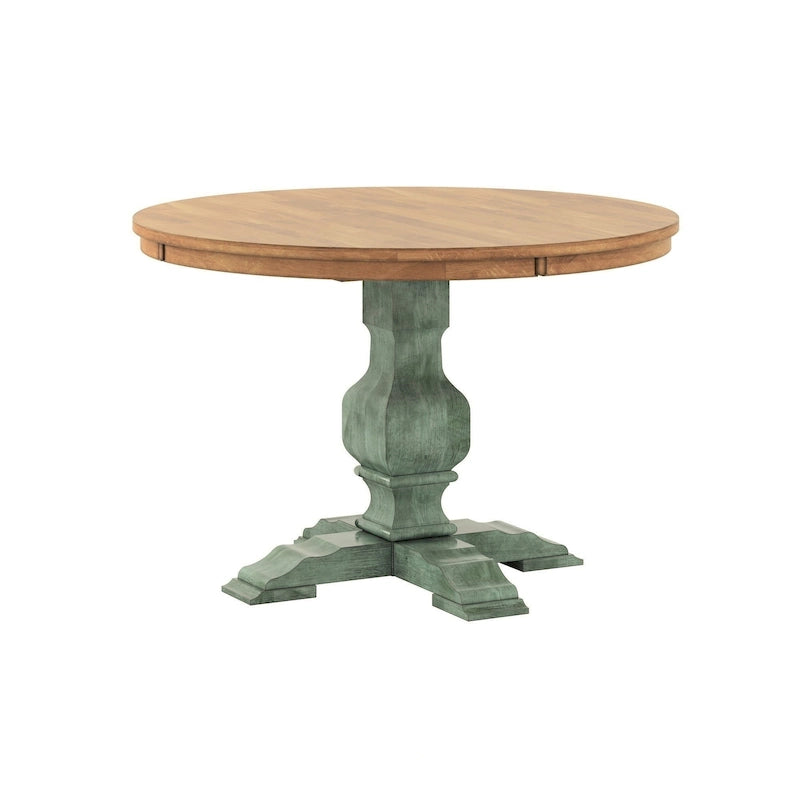Eleanor Two-tone Round Top Dining Table by iNSPIRE Q Classic