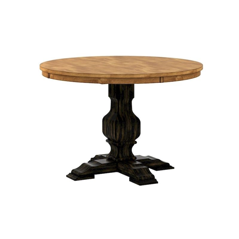 Eleanor Two-tone Round Top Dining Table by iNSPIRE Q Classic