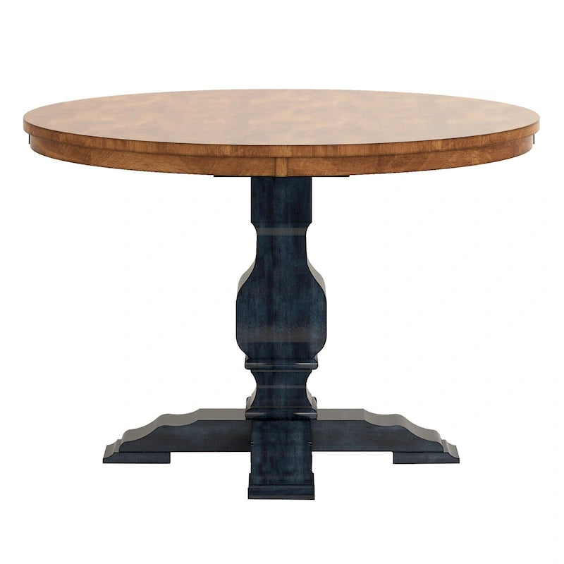 Eleanor Two-tone Round Top Dining Table by iNSPIRE Q Classic