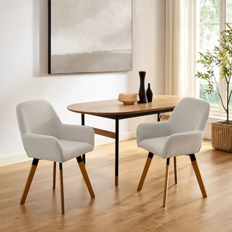 Art Leon Swivel Accent Dining Chairs (Set of 2)