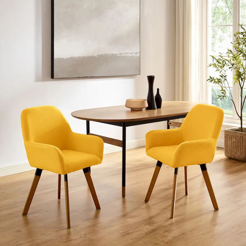 Art Leon Swivel Accent Dining Chairs (Set of 2)