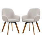 Art Leon Swivel Accent Dining Chairs (Set of 2)