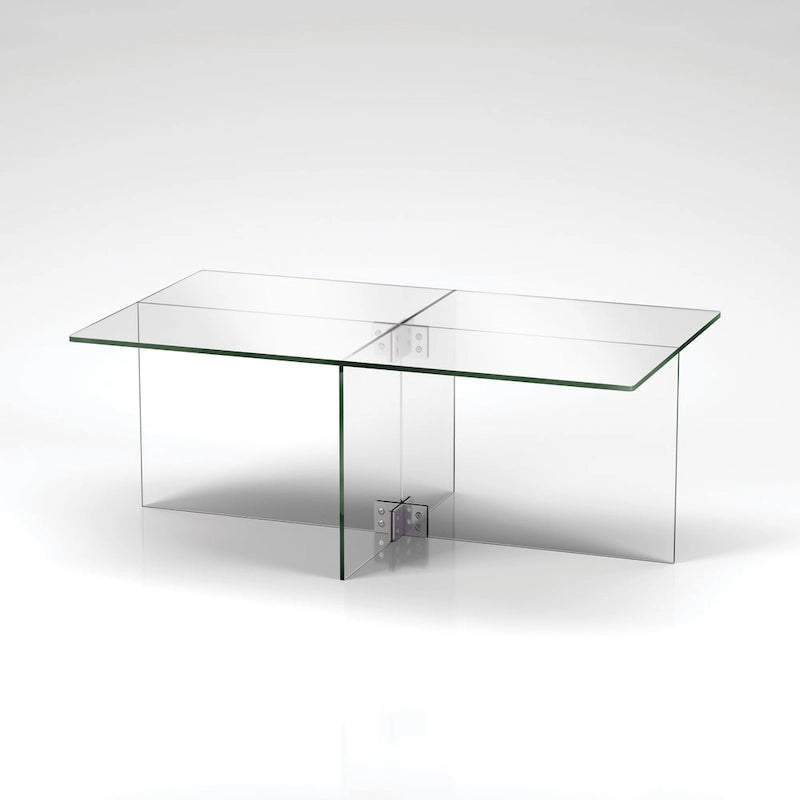 Silver Orchid Carlisle Glass Coffee Table