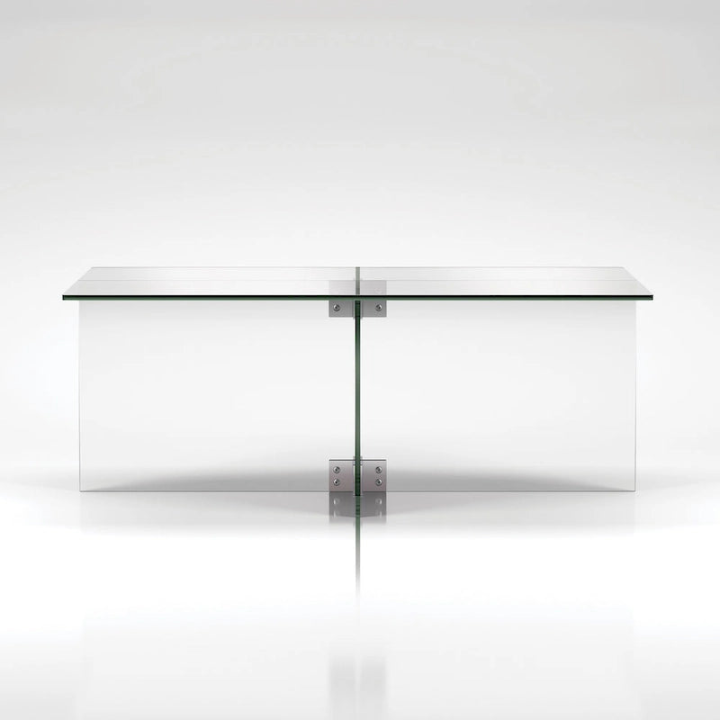 Silver Orchid Carlisle Glass Coffee Table