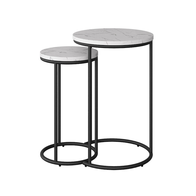 Fort Worth Round Nesting Side Table Set of 2