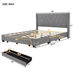 Queen Size Storage Bed with 3 Drawers