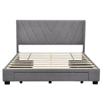 Queen Size Storage Bed with 3 Drawers