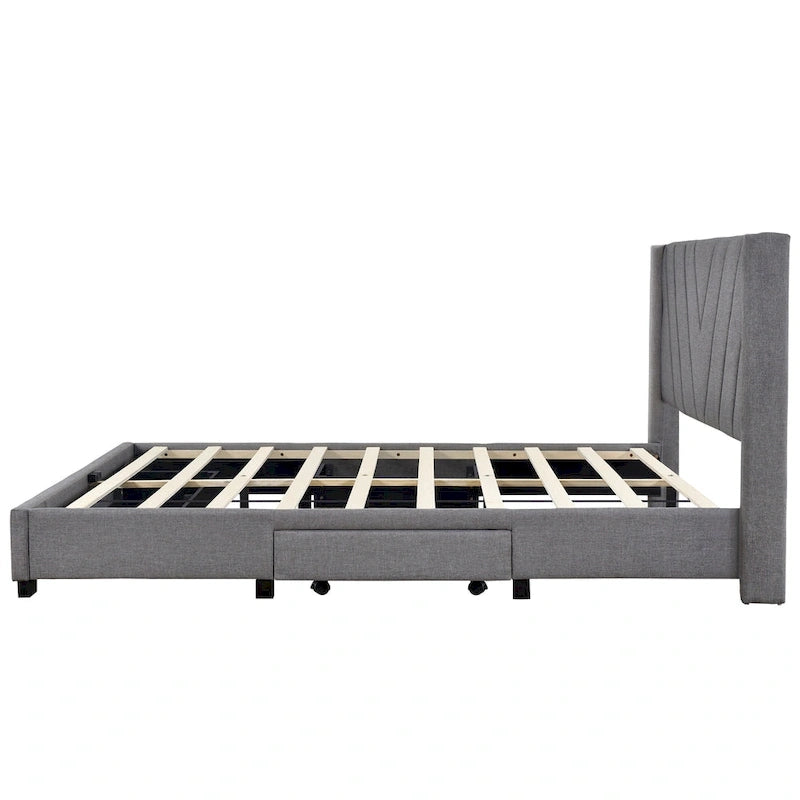 Queen Size Storage Bed with 3 Drawers