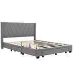 Queen Size Storage Bed with 3 Drawers