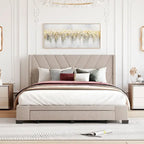 Queen Size Storage Bed with 3 Drawers