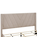 Queen Size Storage Bed with 3 Drawers