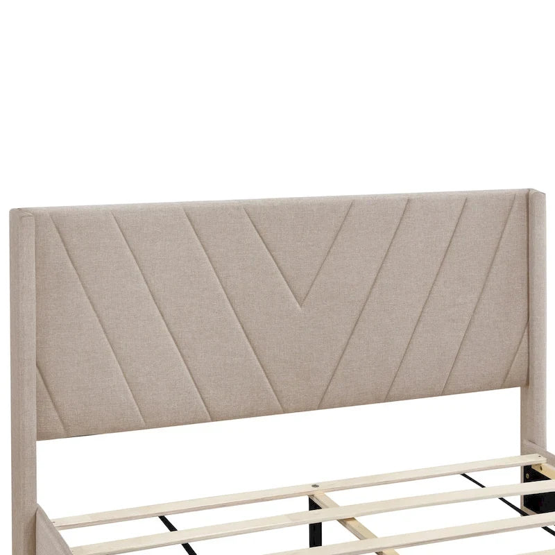 Queen Size Storage Bed with 3 Drawers