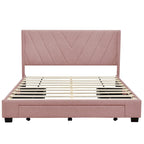 Queen Size Storage Bed with 3 Drawers