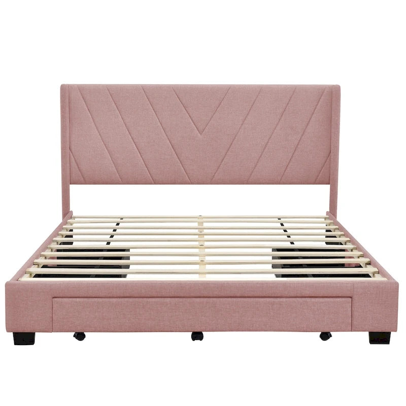 Queen Size Storage Bed with 3 Drawers