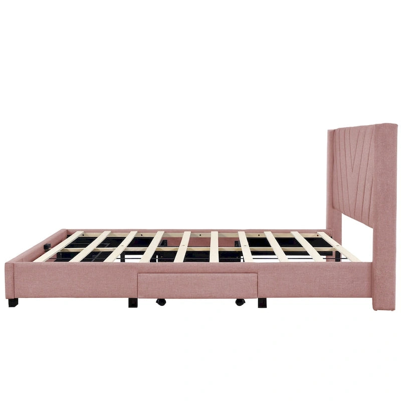 Queen Size Storage Bed with 3 Drawers
