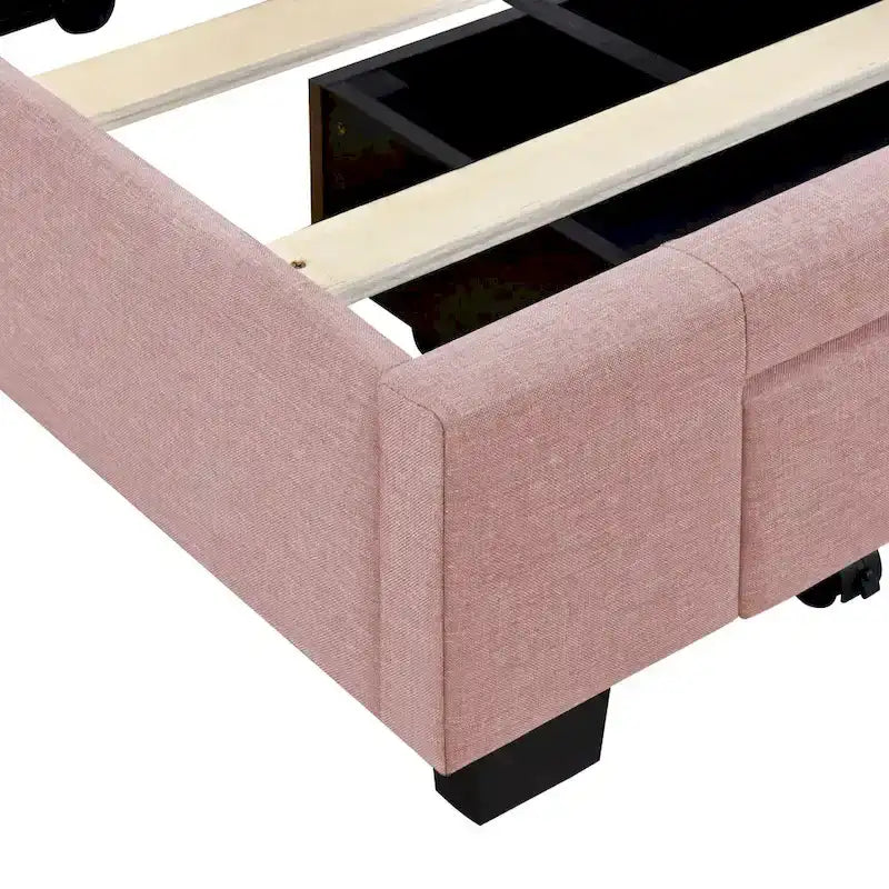 Queen Size Storage Bed with 3 Drawers