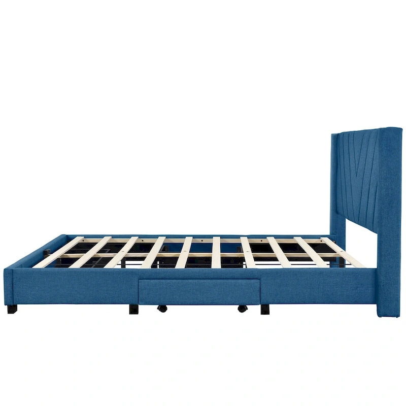 Queen Size Storage Bed with 3 Drawers