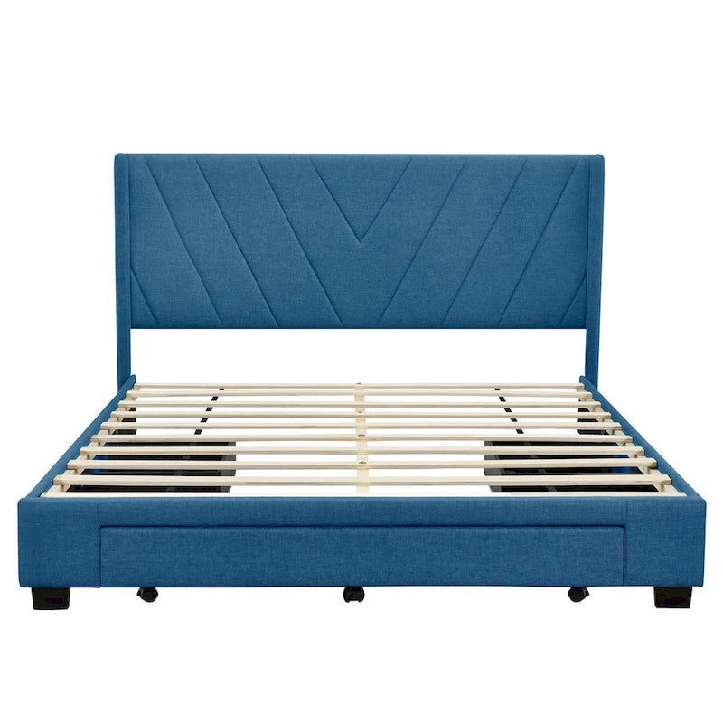 Queen Size Storage Bed with 3 Drawers