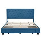 Queen Size Storage Bed with 3 Drawers