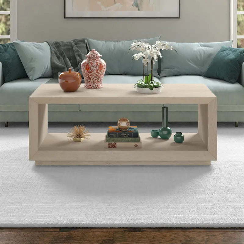 48  Wide Rectangular Coffee Table - 47.5  Wide