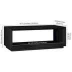 48  Wide Rectangular Coffee Table - 47.5  Wide