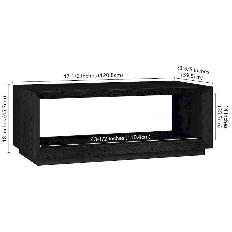 48  Wide Rectangular Coffee Table - 47.5  Wide