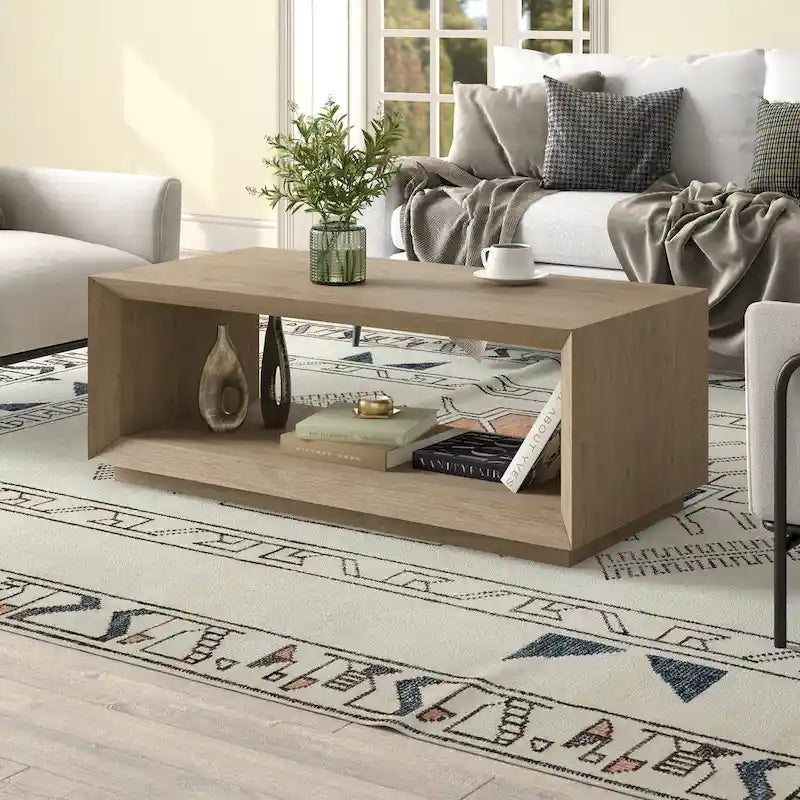 48  Wide Rectangular Coffee Table - 47.5  Wide