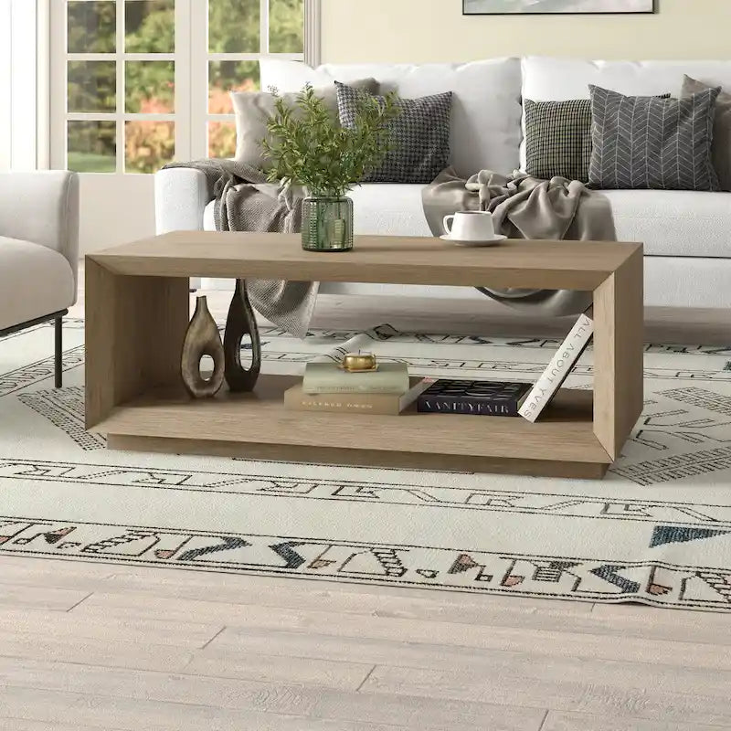 48  Wide Rectangular Coffee Table - 47.5  Wide