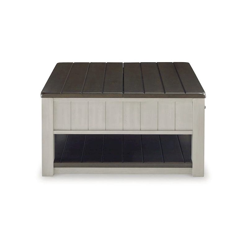 Signature Design by Ashley Darborn Gray/Brown Lift-Top Coffee Table - 35.5W x 35.5D x 19.38H