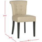 SAFAVIEH Caroline Dining Chair (Set of 2) - 20Wx24Dx33H