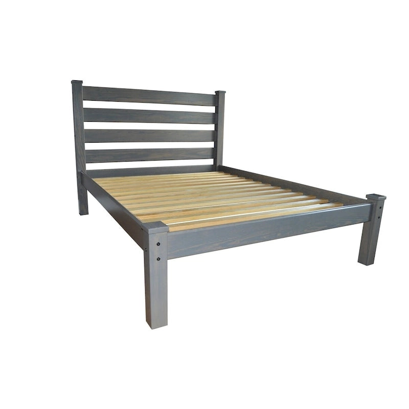 Homestead Unfinished Solid Pine Queen Platform Bed